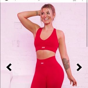 red bra bundled with 2 other items